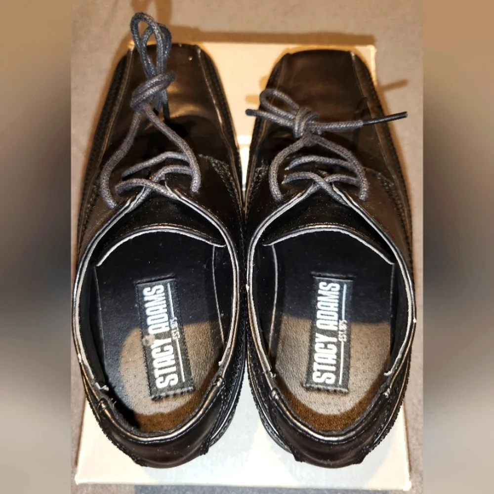 Stacy Adams Black Boy's Dress Shoes